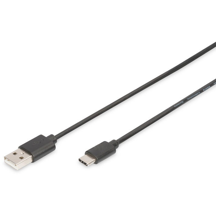 Cablu de date USB - USB-C 1m Black