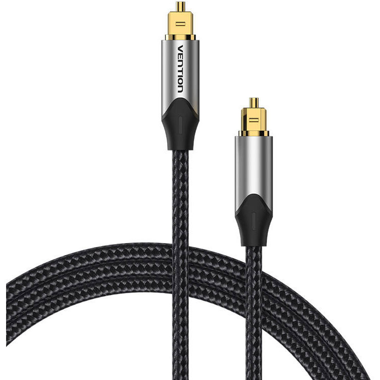 Cablu de date Toslink BAVHI Optical, tata S/PDIF, 3m, Negru/Gri