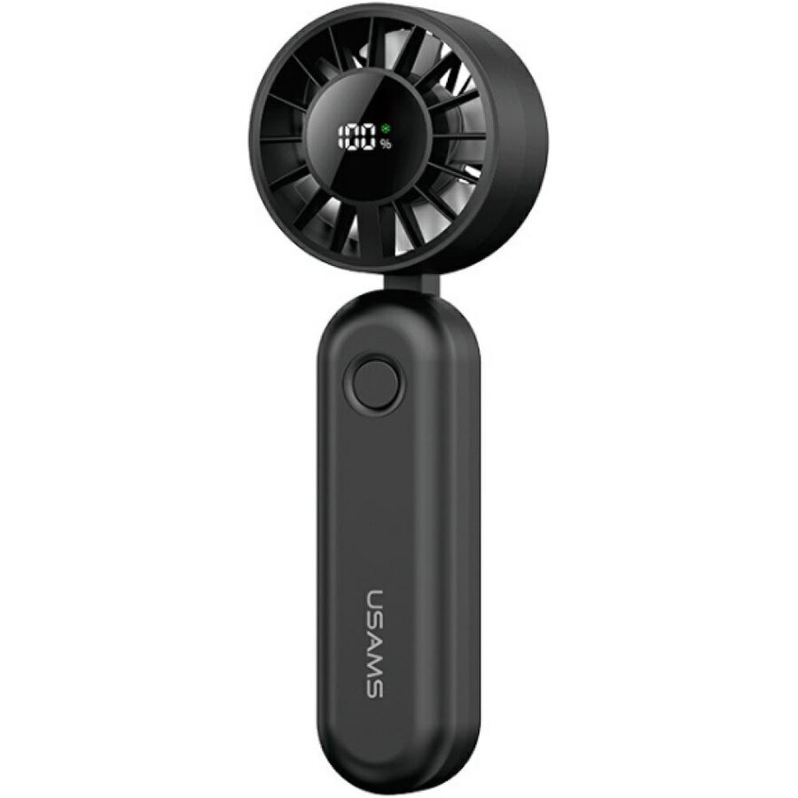 Ventilator de camera ZB352 Mini, 3W, 1200 mAh, 5 viteze, USB-C, Negru