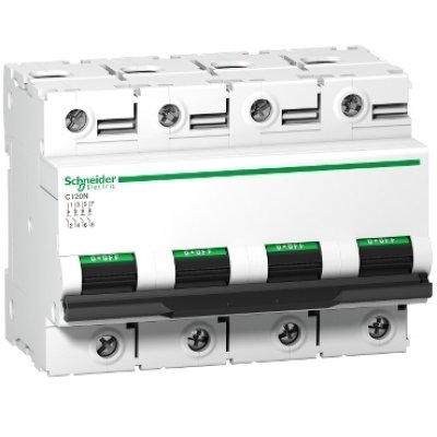 Siguranta automata Acti9 C120N 4P, 80A, curba C Schneider A9N18372