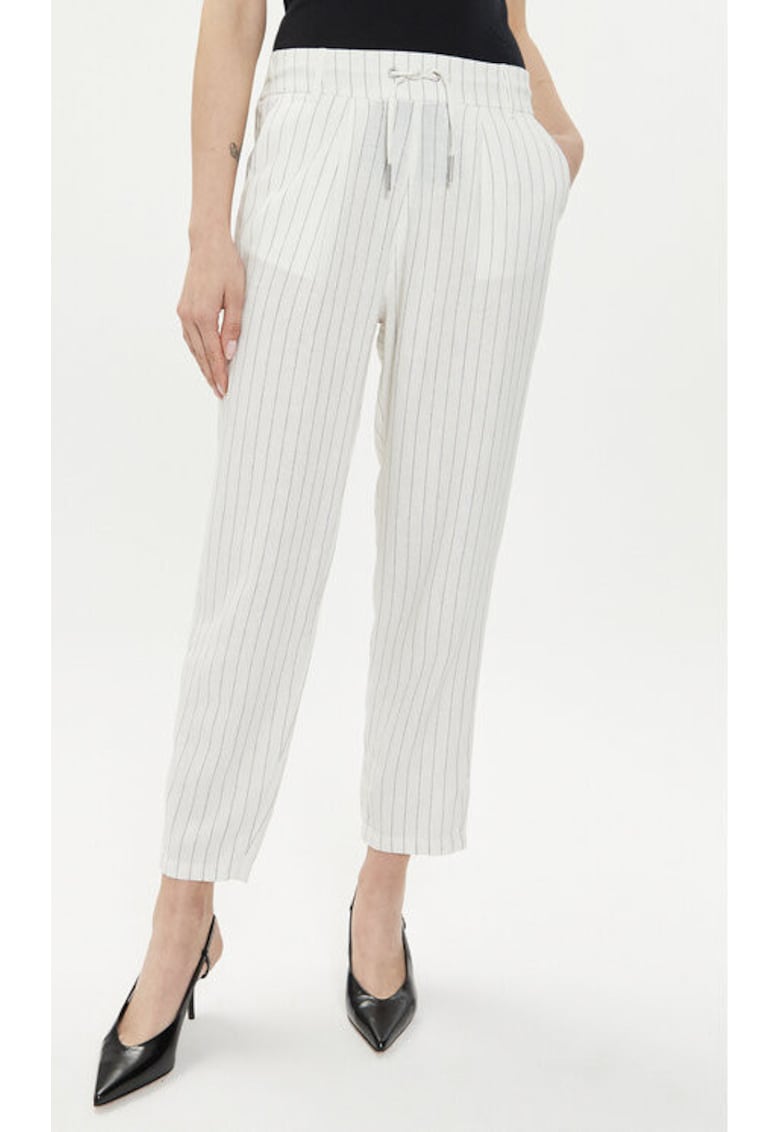 Pantaloni dama -  303385927 - In/Viscoza - Alb