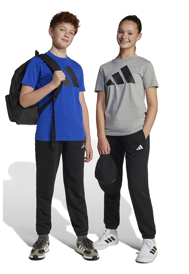 Pantaloni de trening cu talie ajustabila Essentials - Alb/Negru