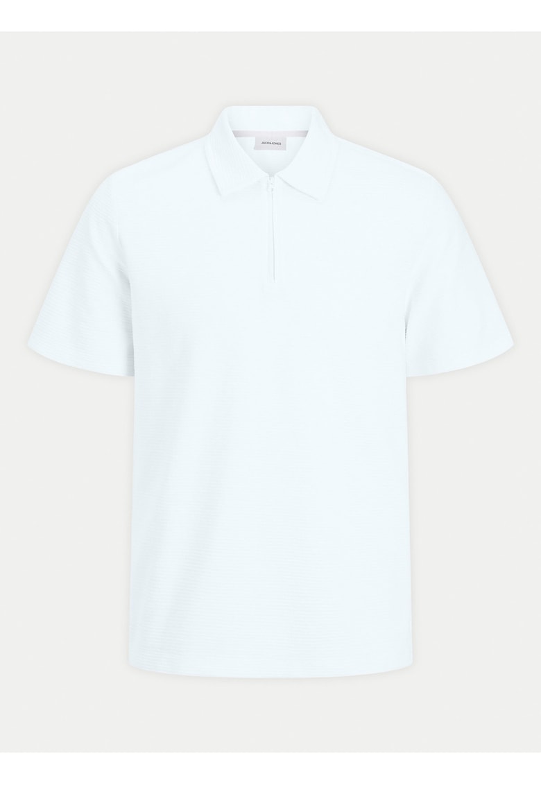 Tricou Polo barbati Jack Jones - 12269338 - Bumbac/Poliester - Alb - Alb