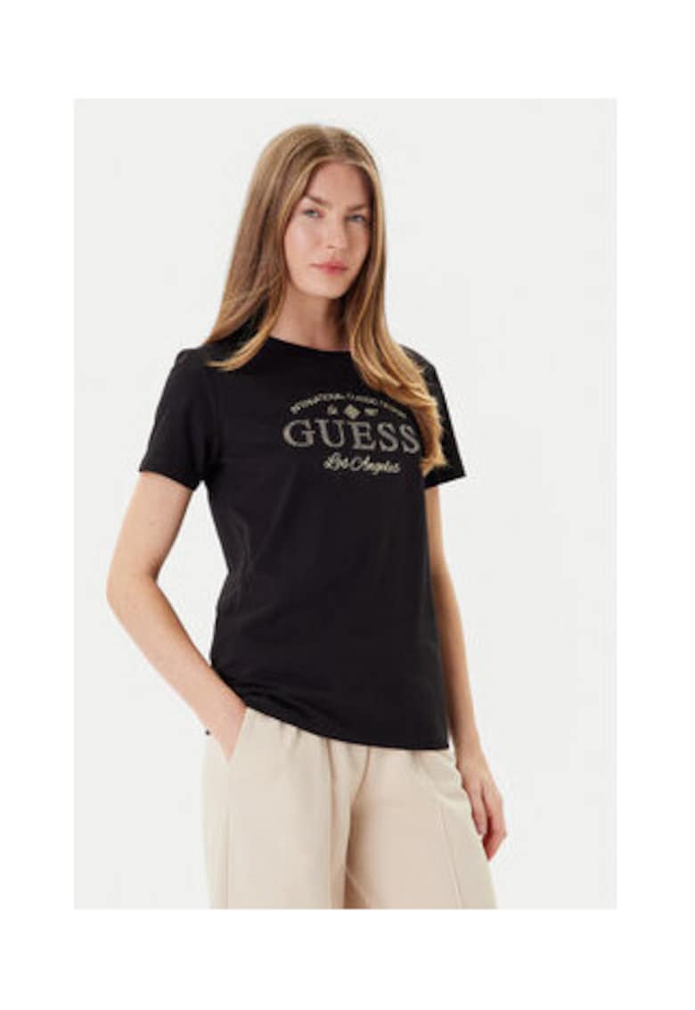 Tricou din bumbac cu logo grafic