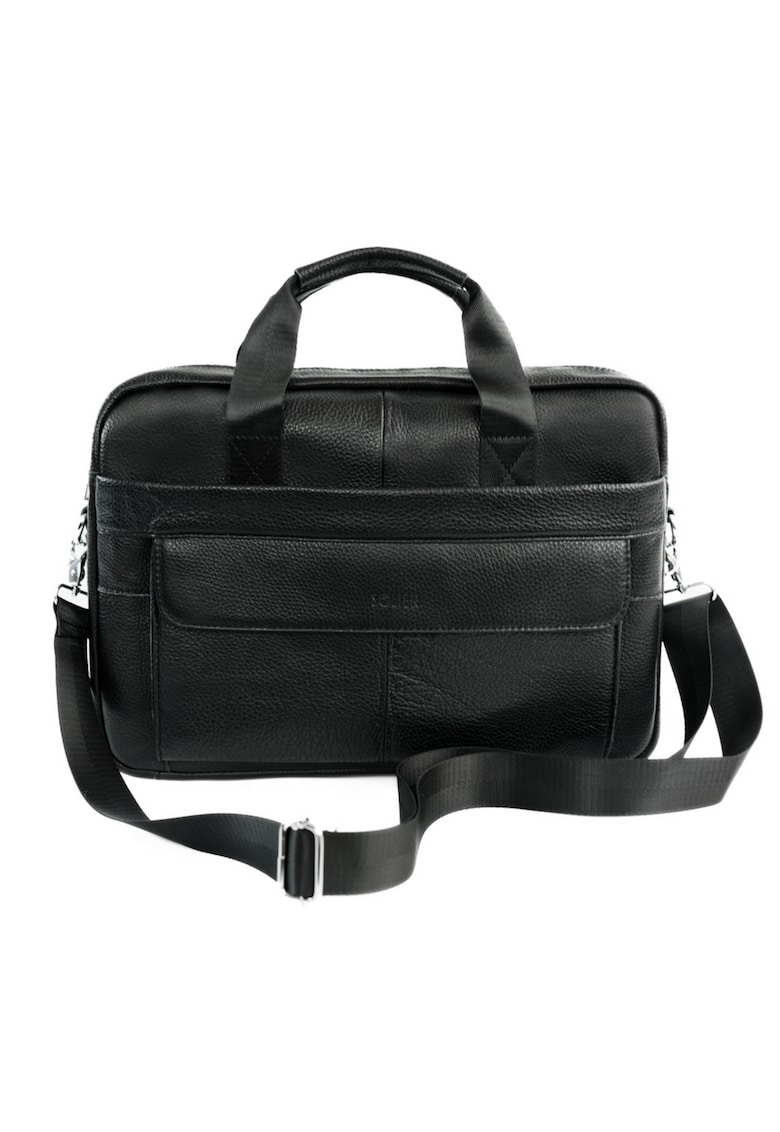 Geanta barbati din piele pentru laptop  SL46 DUNE - neagra