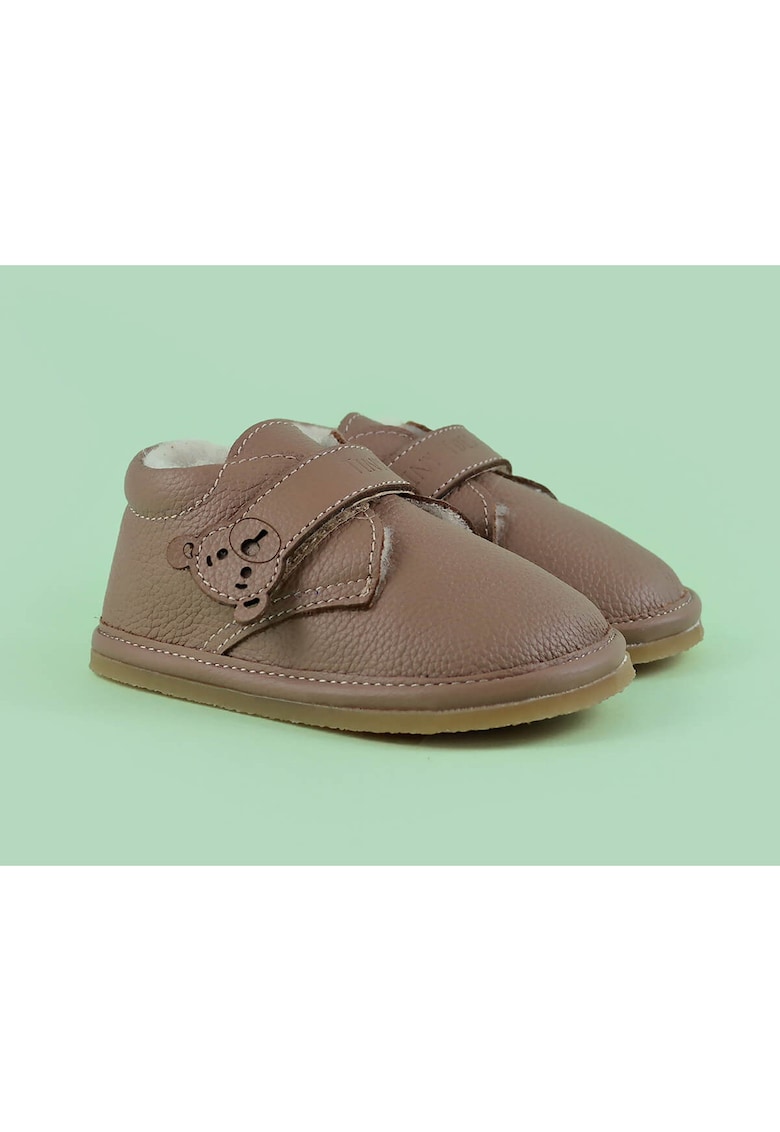 Ghete Barefoot din piele naturala Lotso - Maro