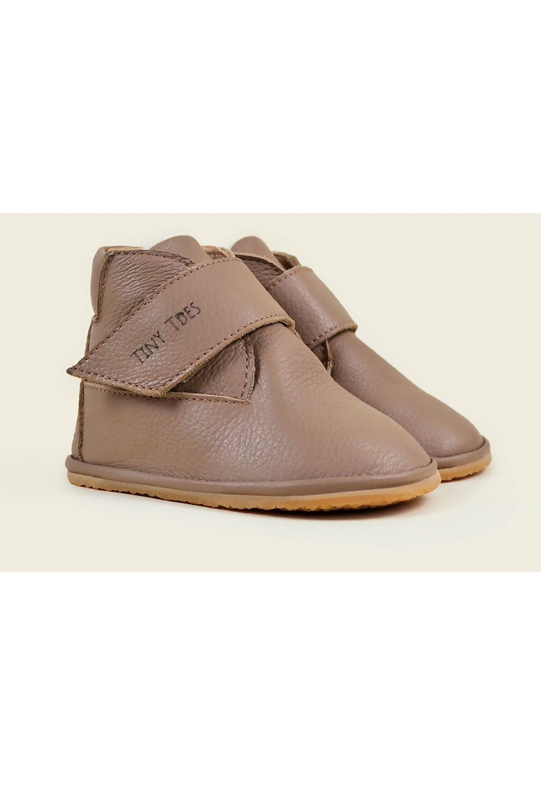 Ghete Barefoot din piele naturala - Broof - Maro - Maro
