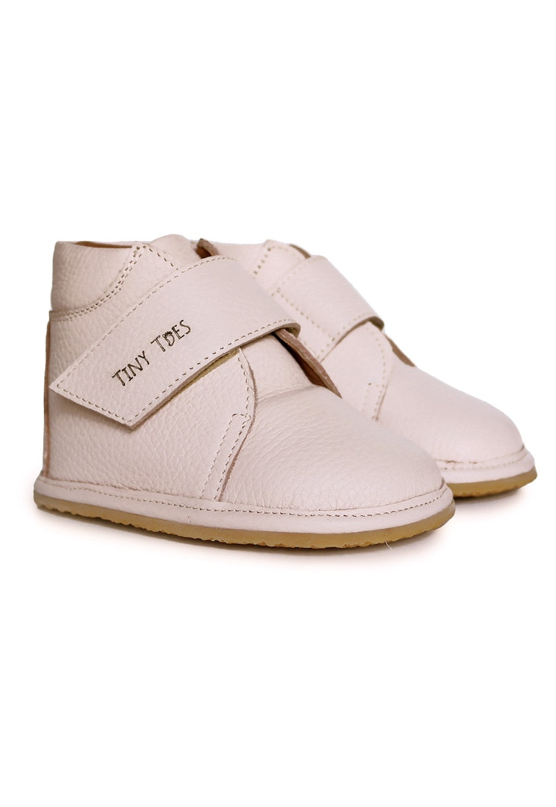 Ghete Barefoot din piele naturala - Puff - Roz - Roz