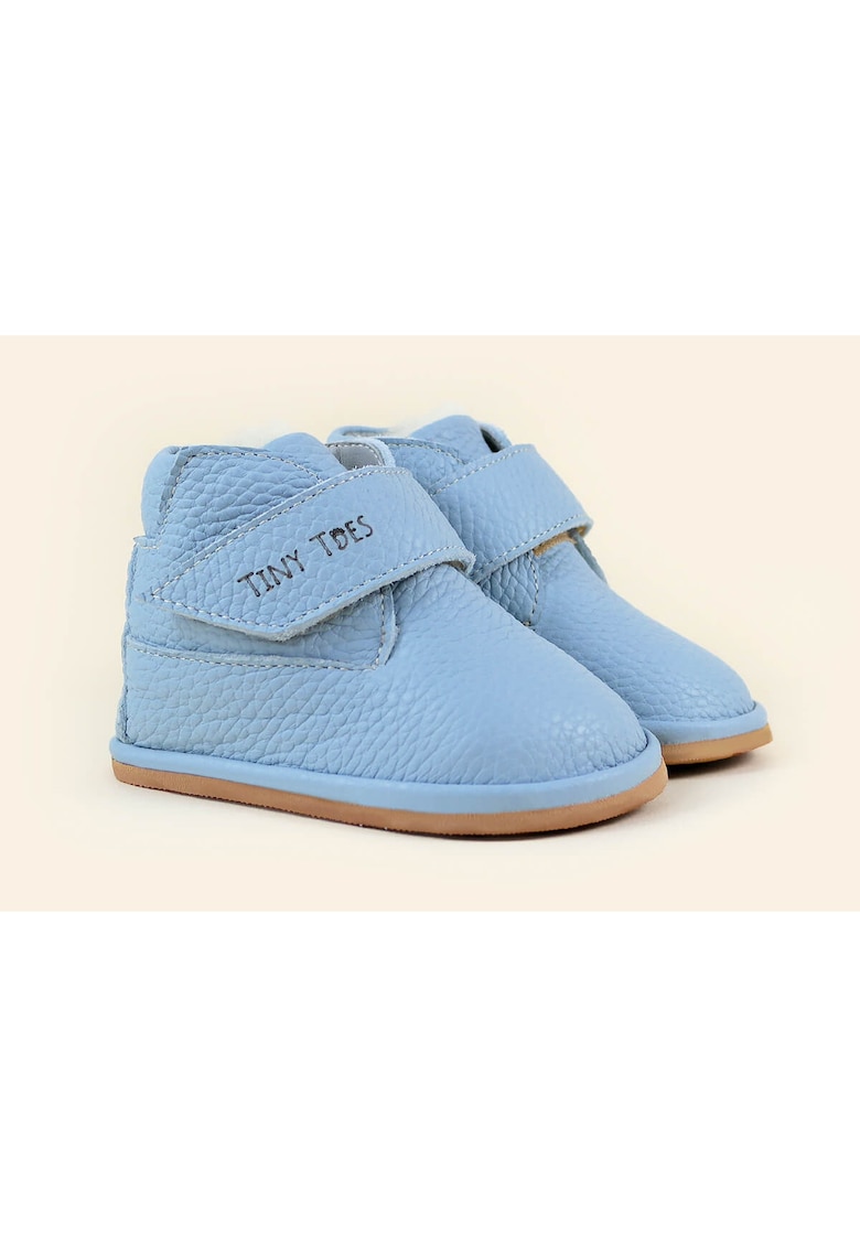 Ghete Barefoot din piele naturala - Toff - Albastru - Albastru