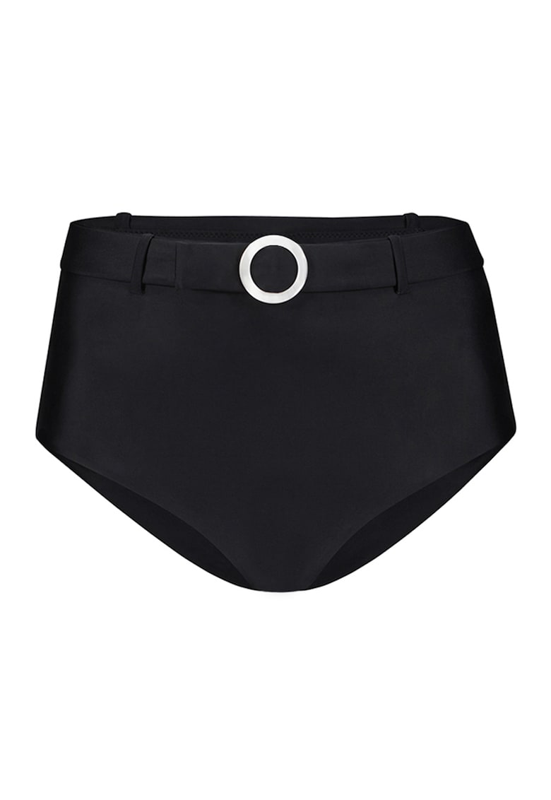Slip cu o curea decorativa - Negru