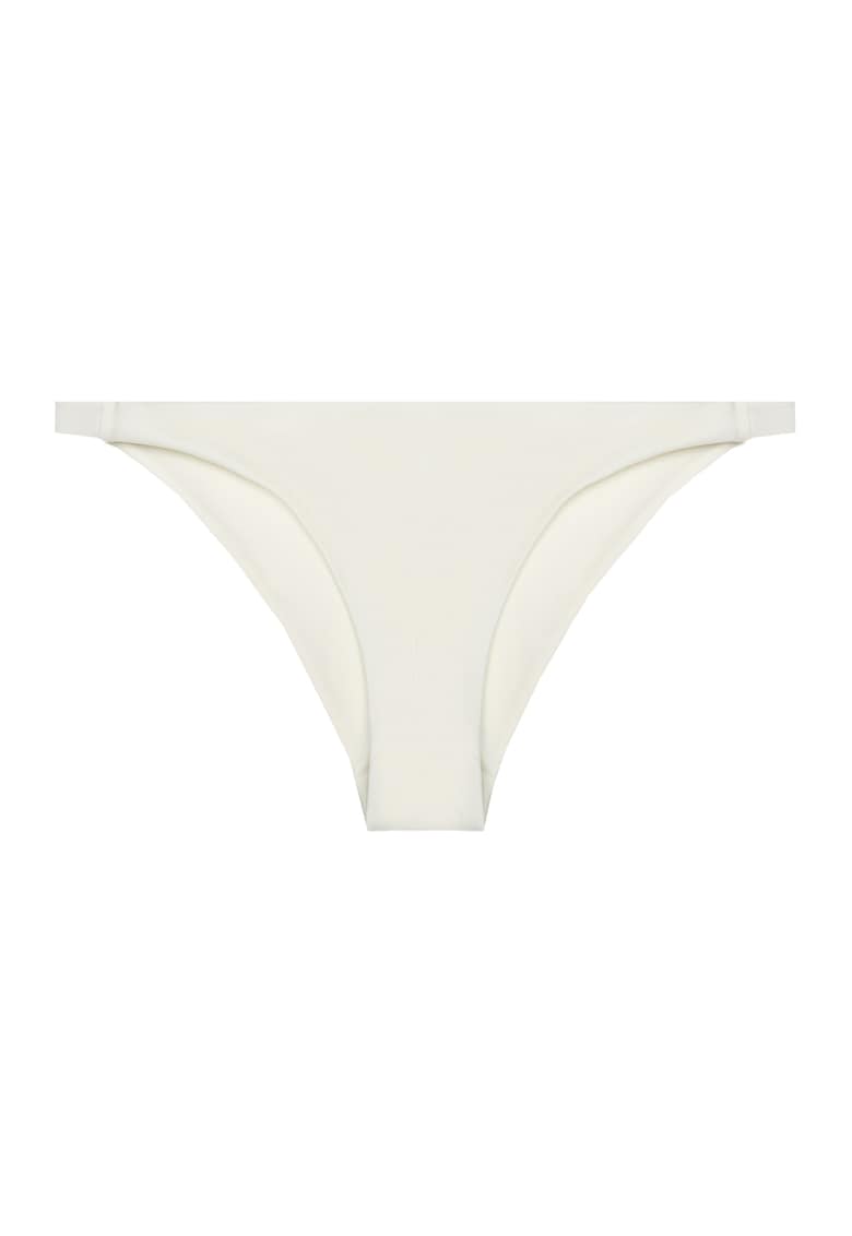 Slip brazilian cu model uni - Alb fildes