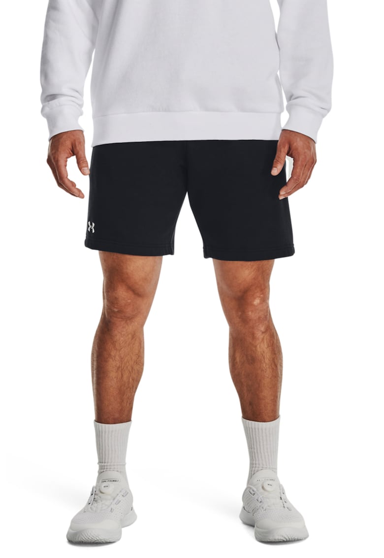 Pantaloni scurti cu logo - pentru fitness Rival - Alb/Negru