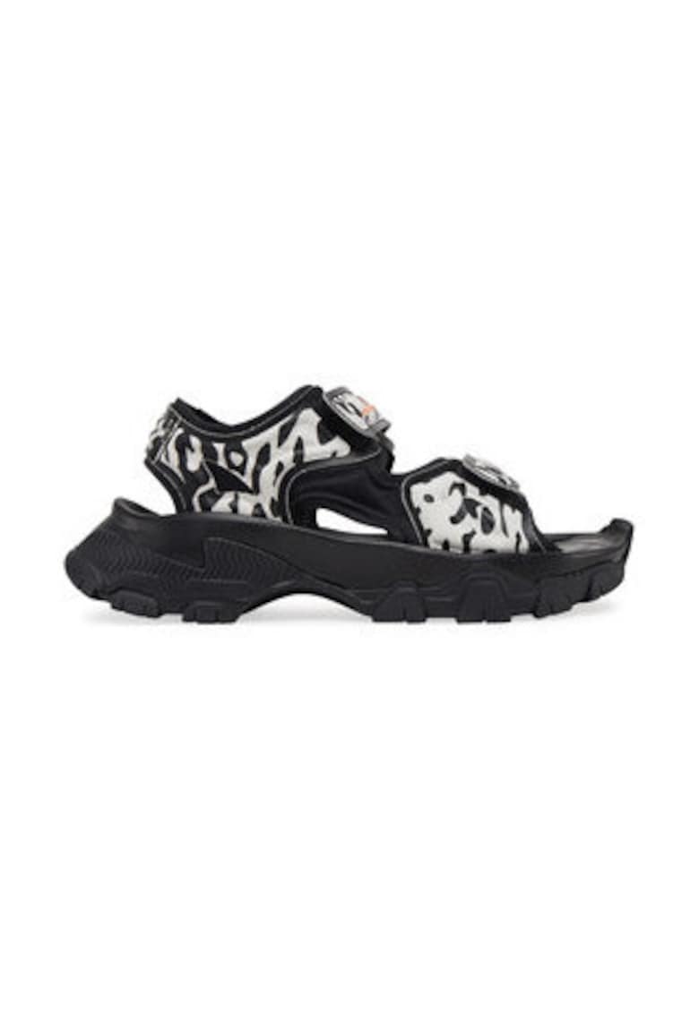 Sandale demi-wedge cu imprimeu Stella McCartney
