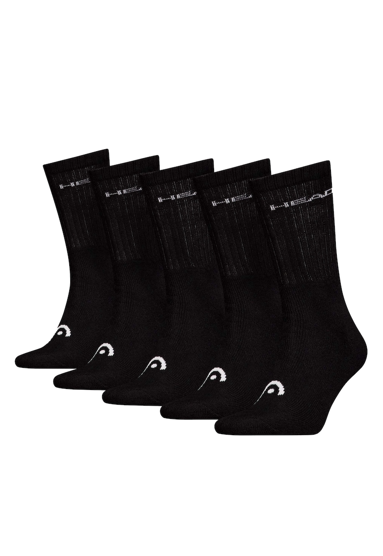 - Set de sosete lungi unisex - 5 perechi - Negru