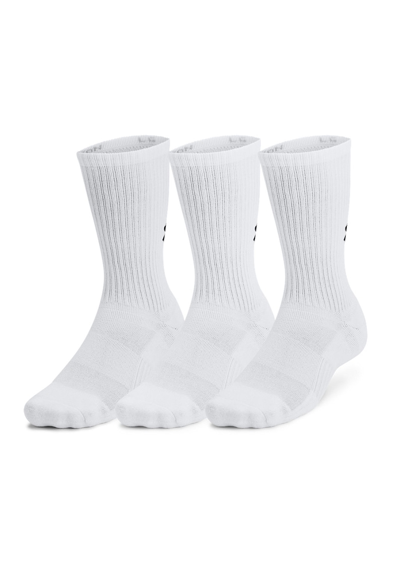 Set de sosete lungi pentru fitness - 3 perechi - Alb murdar