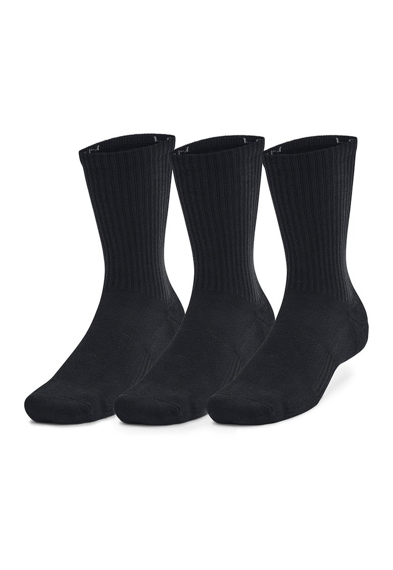 Set de sosete lungi pentru fitness - 3 perechi - Negru