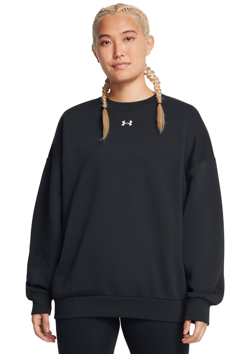 Bluza de trening supradimensionata pentru antrenament Rival - Negru