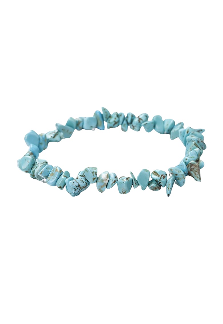 Bratara turquoise -  cu pietre - pe elastic - 22 cm - Mariken C1
