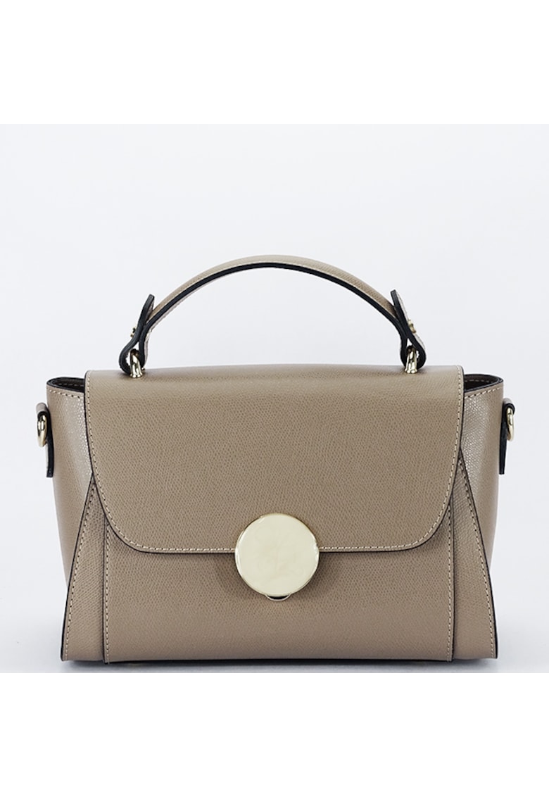 Geanta din piele naturala taupe 1590 123 18081 - Maro taupe