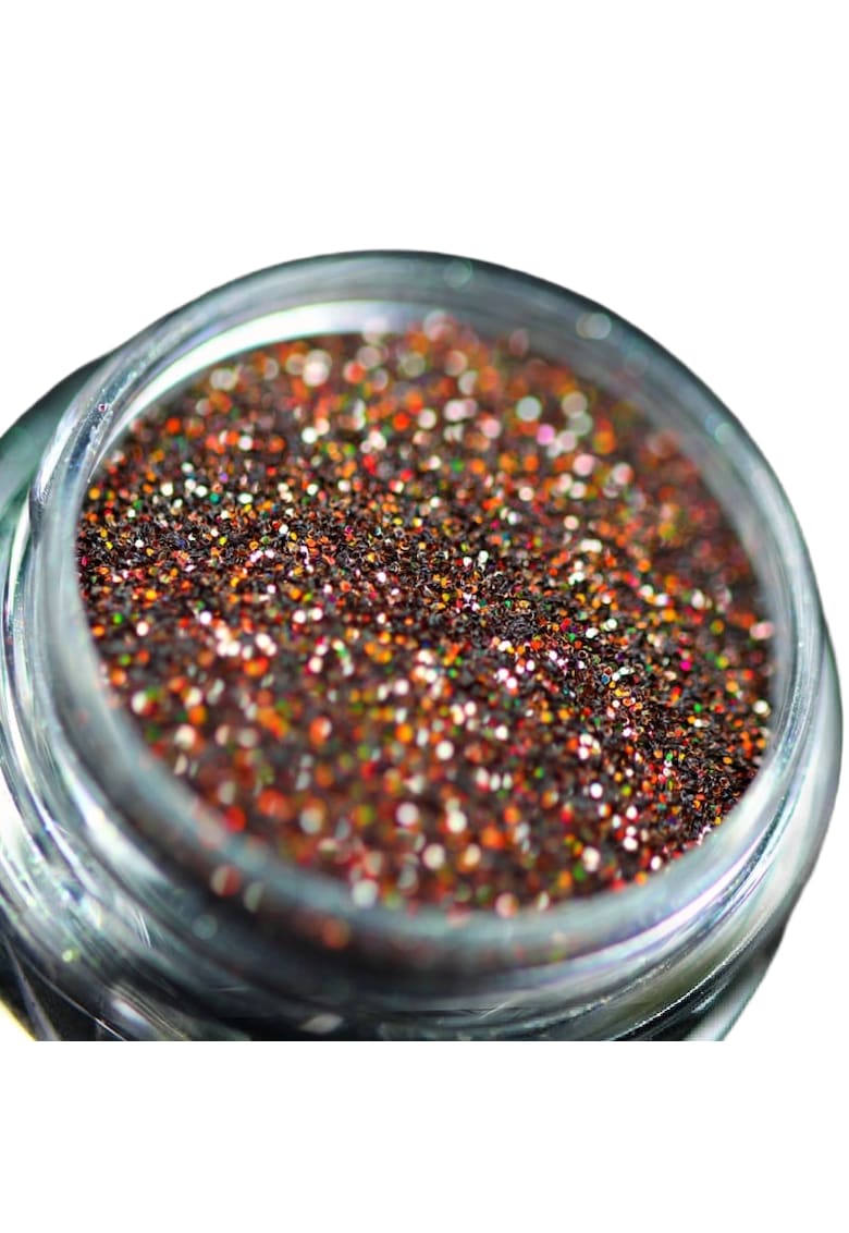 Glitter cosmetic pentru machiaj si body art PK169(maro cu sclipiri multicolore)  1g