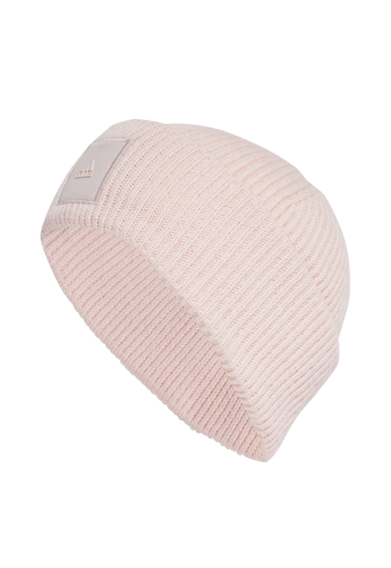 Caciula elastica cu aplicatie logo Wid Crew - Roz pastel