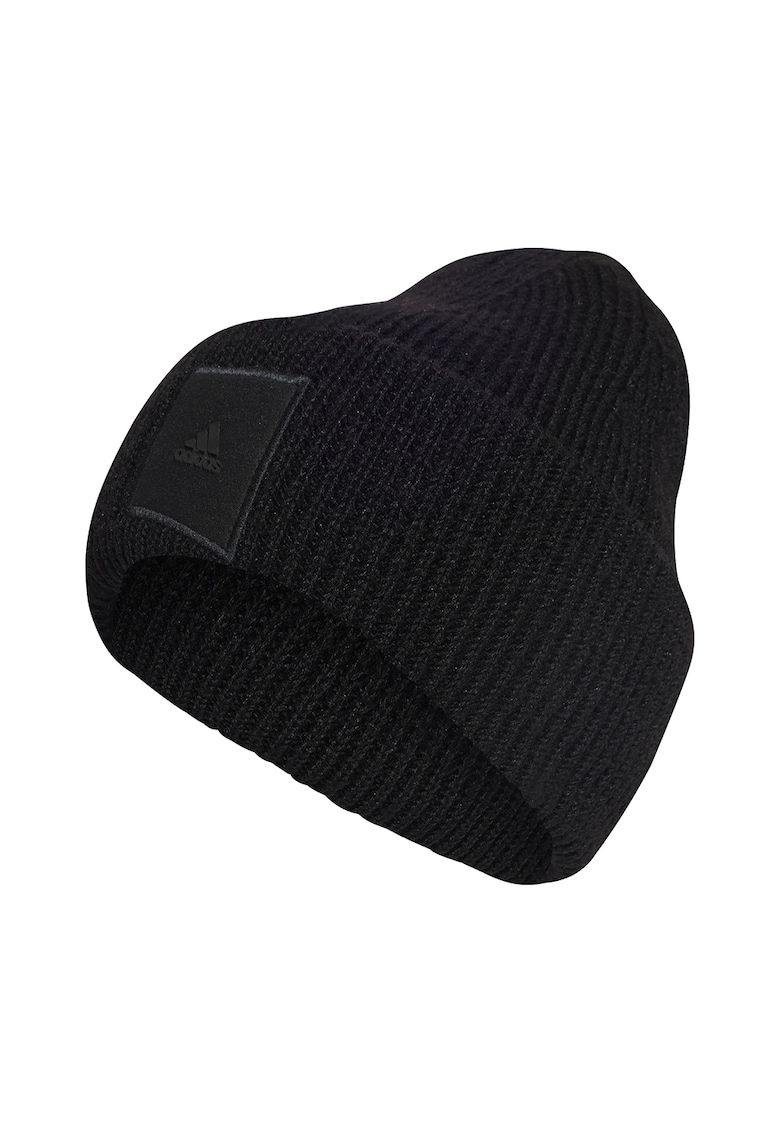 Caciula elastica cu aplicatie logo Wid Crew - Negru