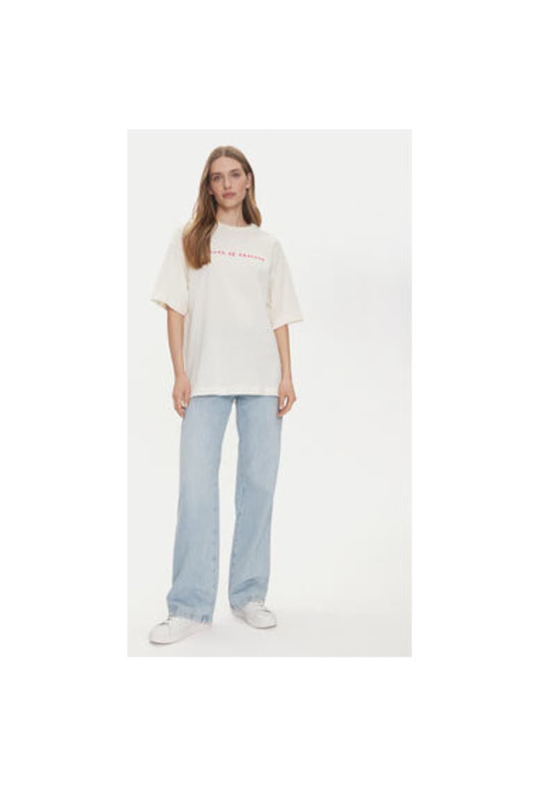 Tricou dama  10337839 - Bumbac organic - 65499 - Alb