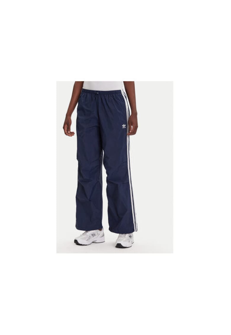 Pantaloni de trening din amestec de poliamida cu snur in talie si logo discret