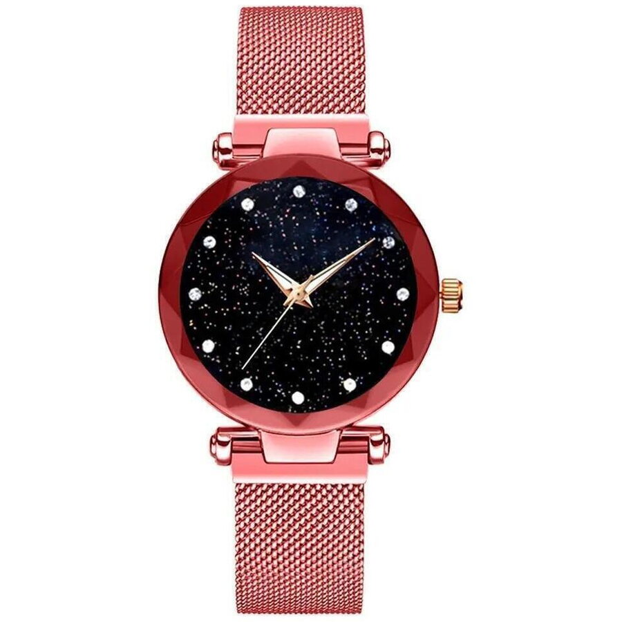 Oferte la Ceas dama Quartz, Bratara Magnetica, Rosu
