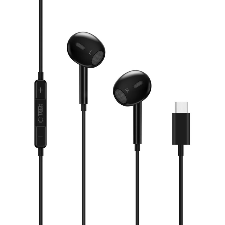 Casti Ultraboost Core G2, In-ear, Control pe fir, USB-C, Lungime cablu 1.2m, Negru
