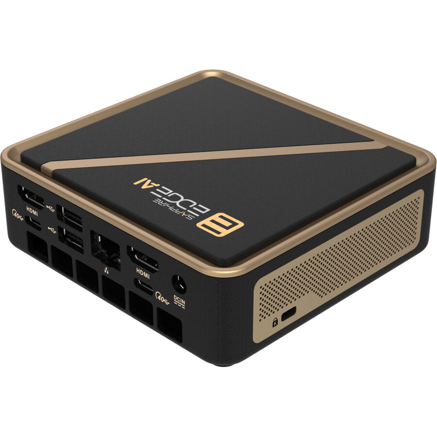 Barebone Edge AI 350 UCFF AMD Ryzen AI 7 350 No RAM No SSD AMD Radeon 860M No OS Negru