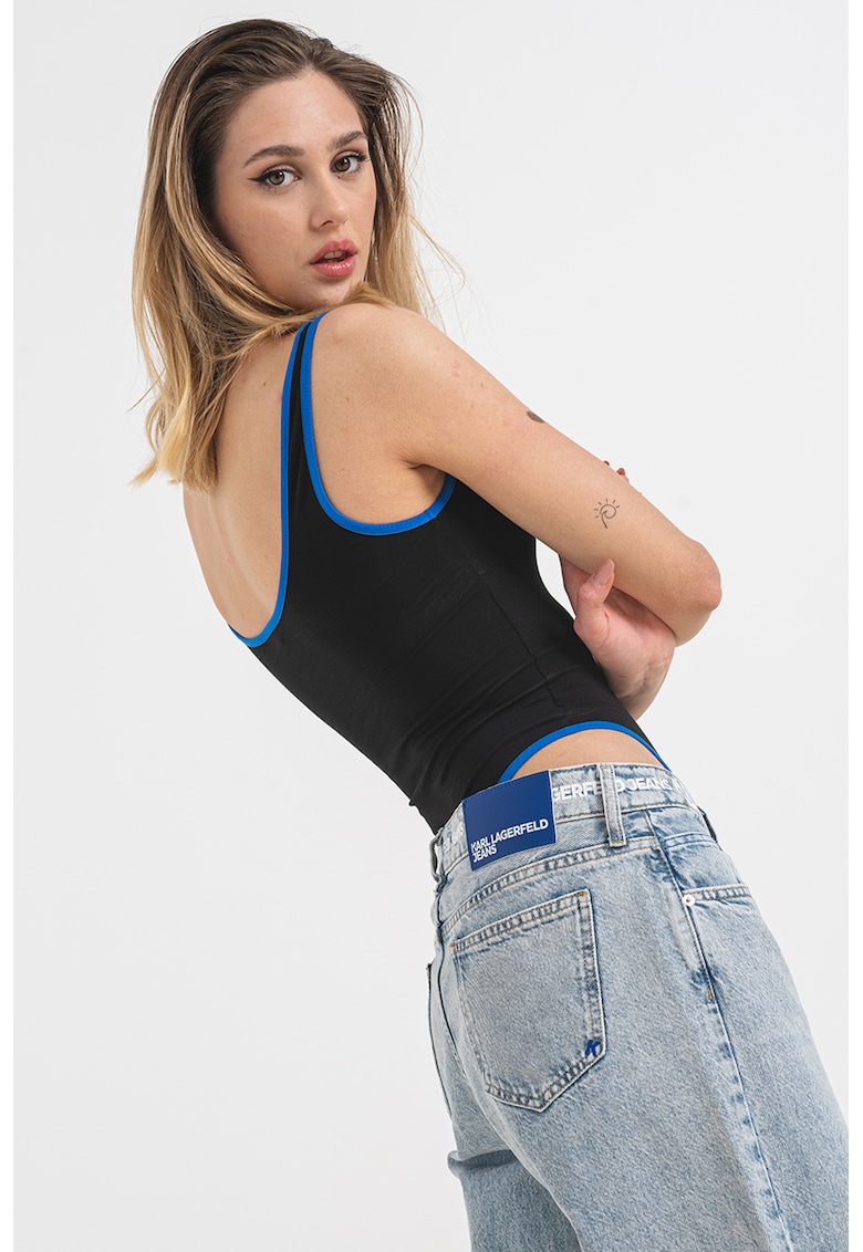 Body cu decolteu adanc - Negru