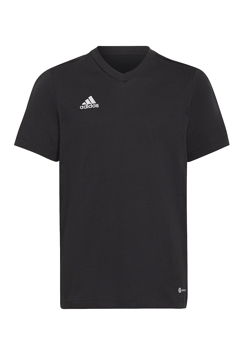 Tricou de bumbac cu logo - pentru fotbal - Negru