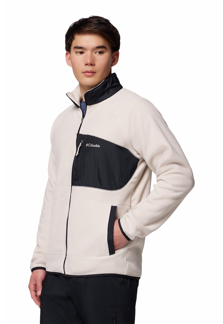 Bluza pentru trekking Fast Trek - Alb fildes/Negru