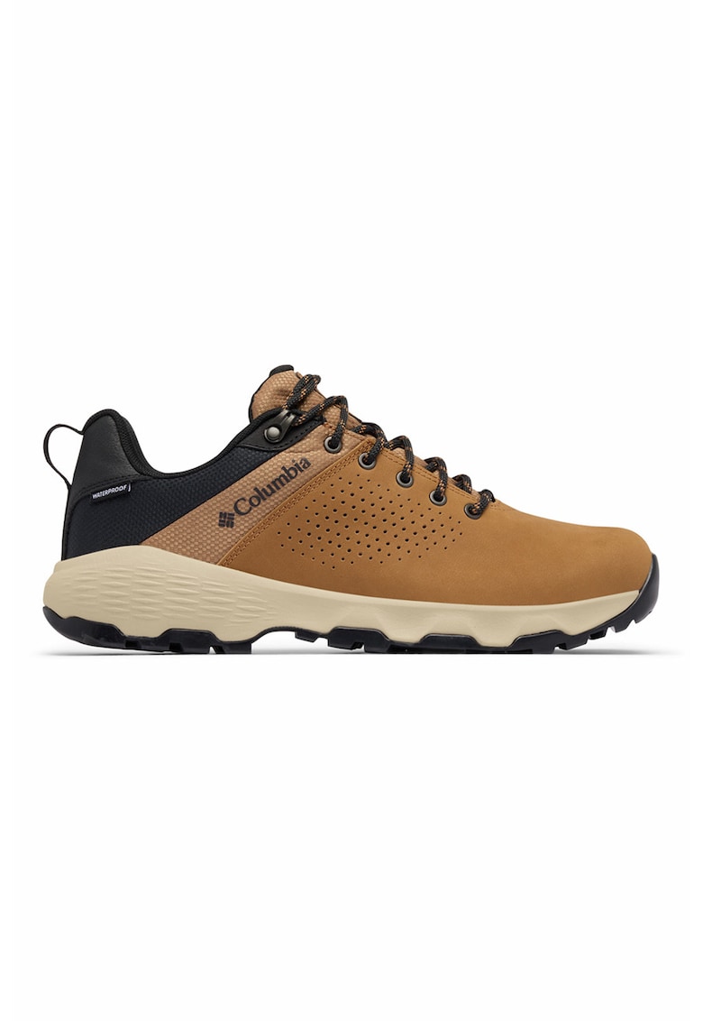 Pantofi din piele nabuc pentru trekking Newton Nimble LTR - Caramel