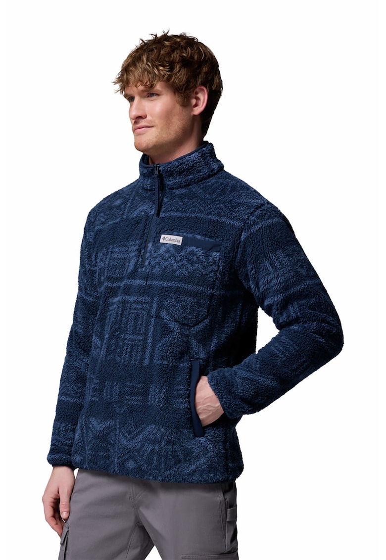 Bluza de trening din material teddy pentru ski Rugged Ridge - Bleumarin