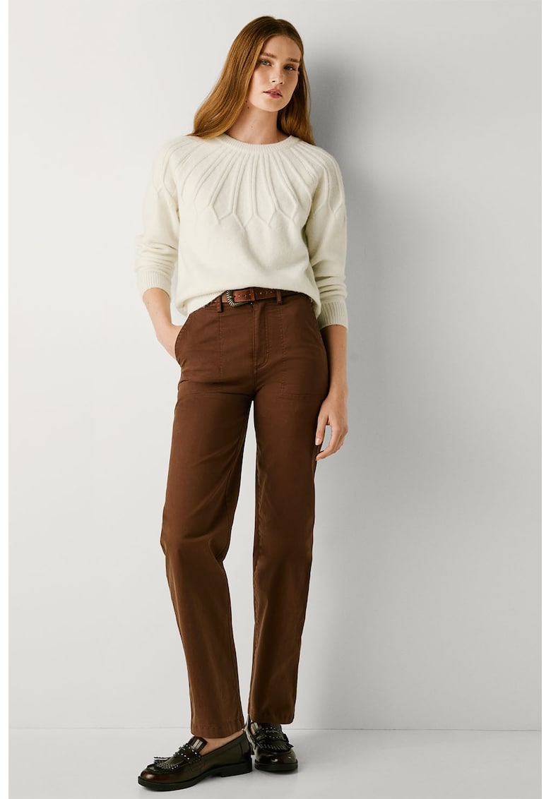 Pantaloni regular fit - Maro scortisoara