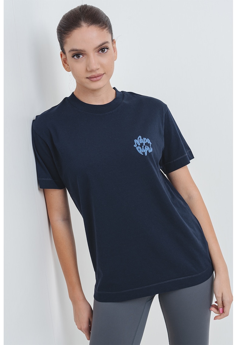 Tricou regular-fit cu logo - Albastru ultramarin