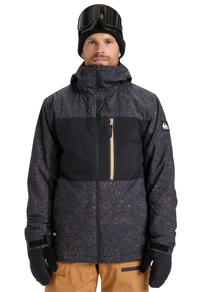 Geaca cu imprimeu pentru ski Sycamore - Negru/Bej/Bleumarin