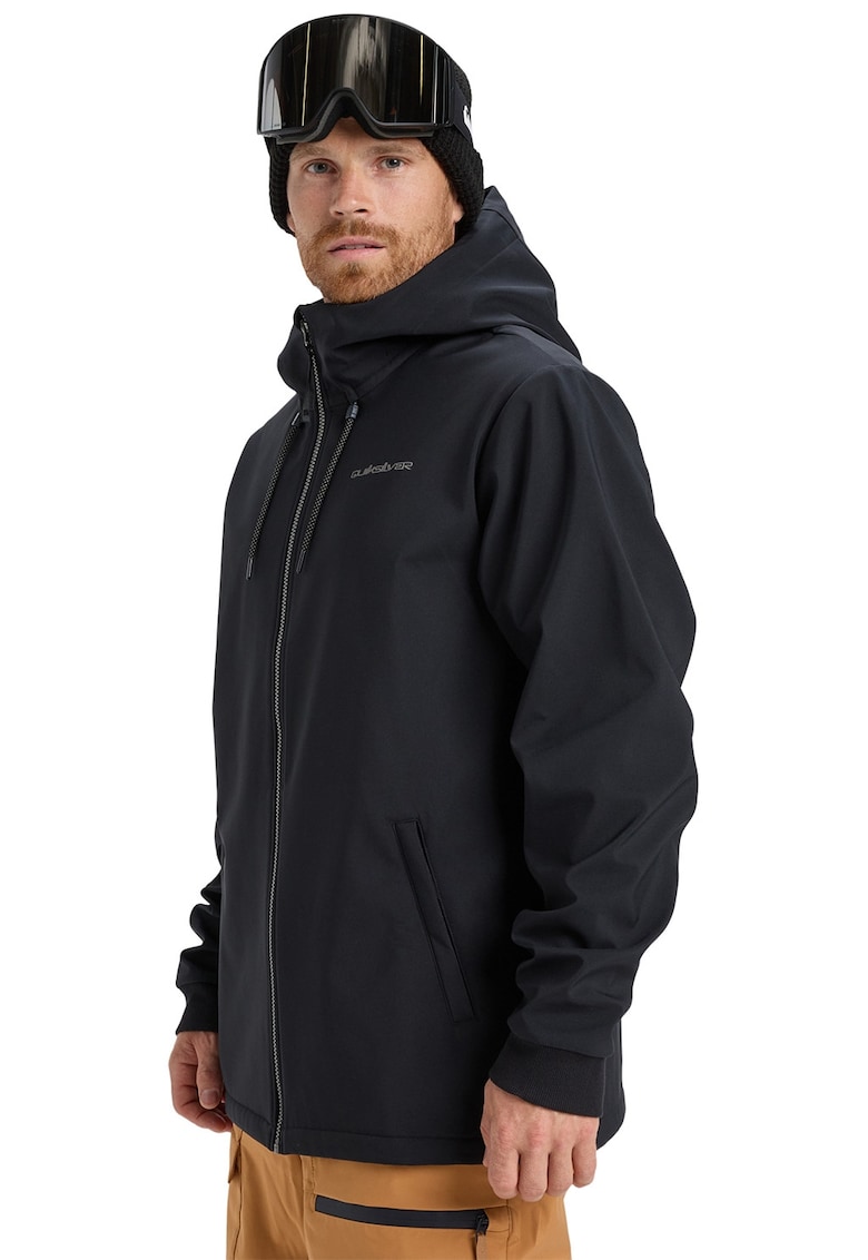 Geaca cu gluga pentru ski Live for the dream - Negru