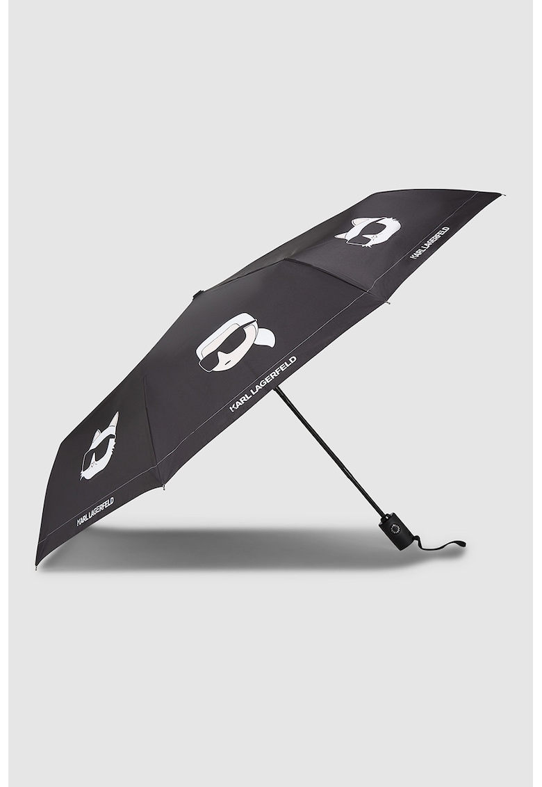 Oferte la Umbrela cu design logo - Alb/Negru stins