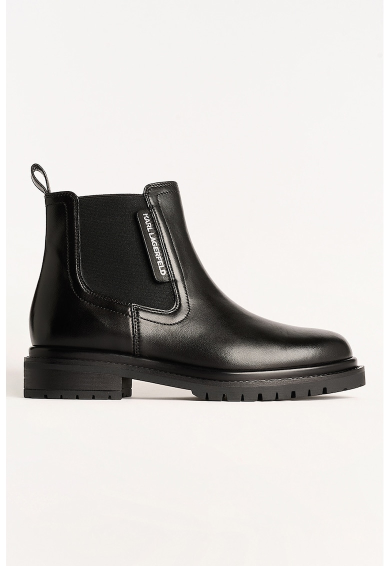 Czime Chelsea din piele - Negru