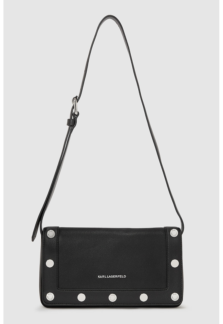 Geanta crossbody din piele ecologica - Negru