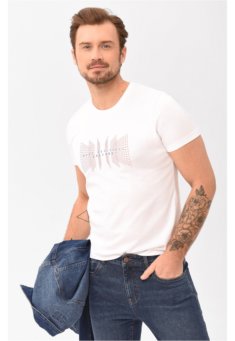 Tricou  T-Flux pentru barbati - alb - Alb