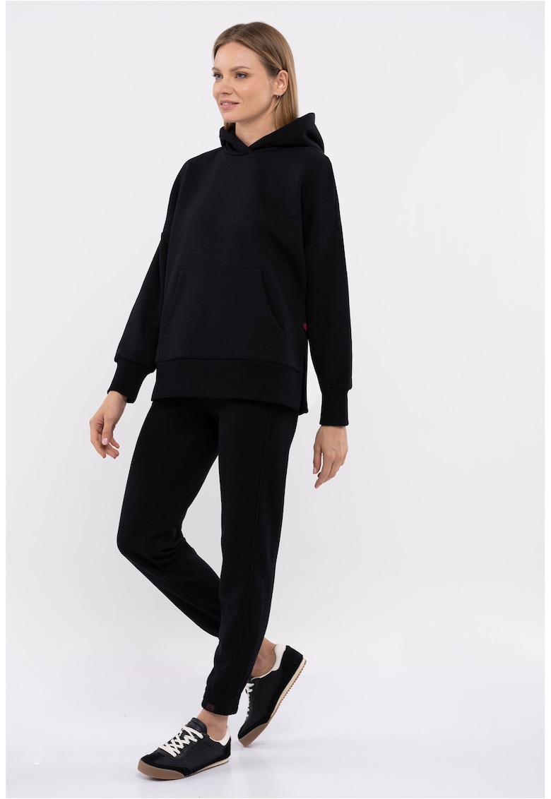 Hanorac supradimensionat  B-Love pentru femei - negru - Negru