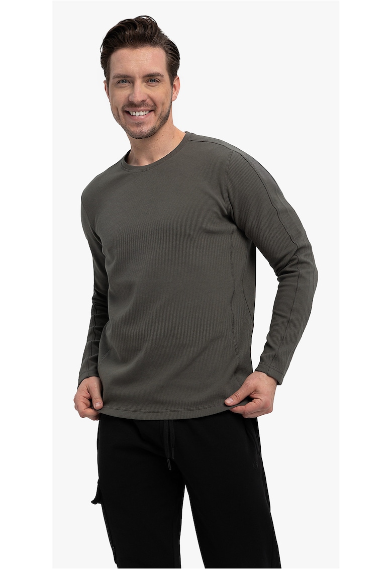 Tricou barbati cu maneci lungi  L-Far - gri - Gri