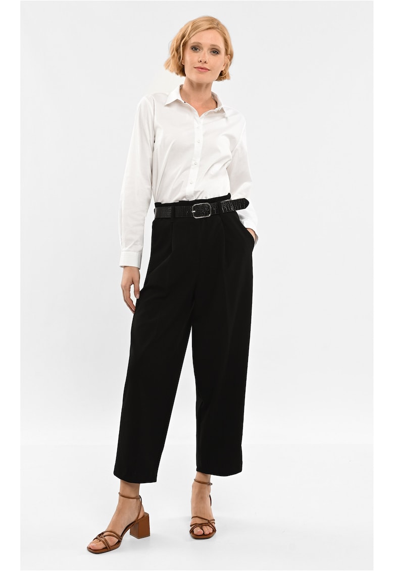 Pantaloni eleganti  R-Isa pentru femei - negru - Negru