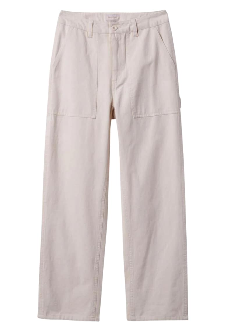 Pantaloni dama -  Bumbac - 49854 - Ecru