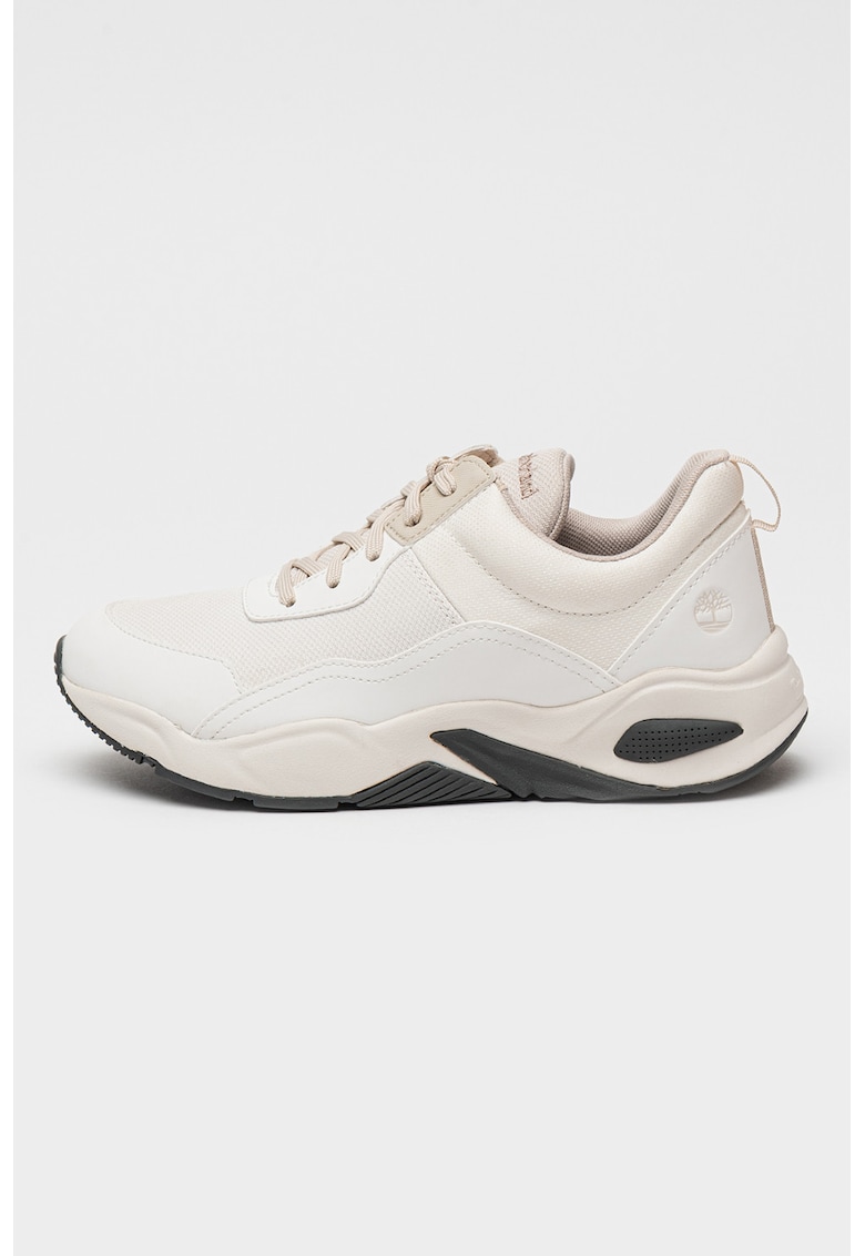 Pantofi sport cu garnituri de piele Delphiville - Alb