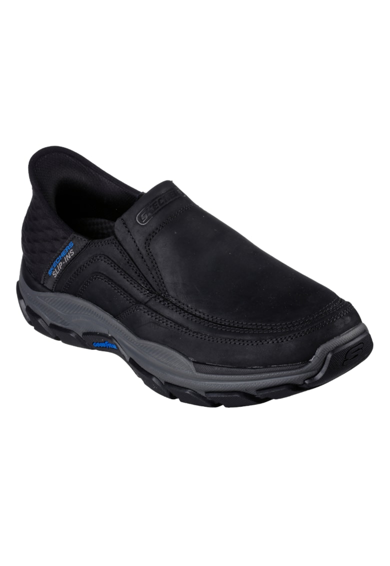 Pantofi sport - barbati -  RESPECTED ELGIN 204810-BLK negru - SLIP INS - piele ecologica -